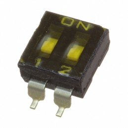1 pcs : DMR02T - SWITCH SLIDE DIP SPST 0.025A 24V