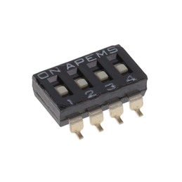 1 pcs : DMR04T - SWITCH SLIDE DIP SPST 0.025A 24V