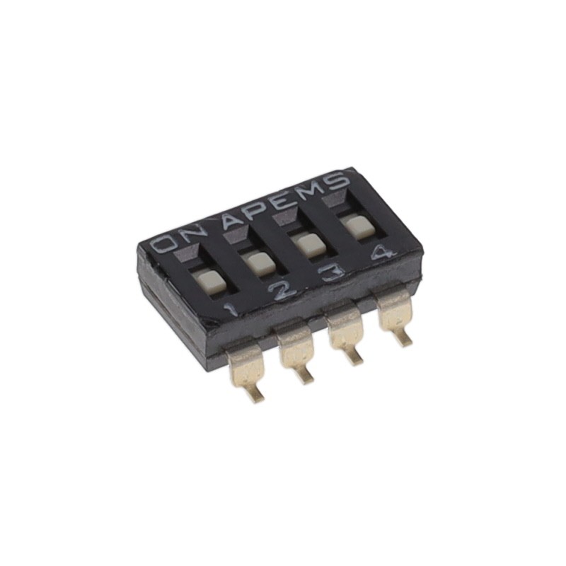 1 pcs : DMR04T - SWITCH SLIDE DIP SPST 0.025A 24V