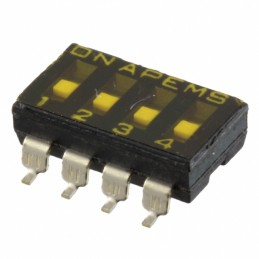 1 pcs : DMR04TTR - SWITCH SLIDE DIP SPST 0.025A 24V