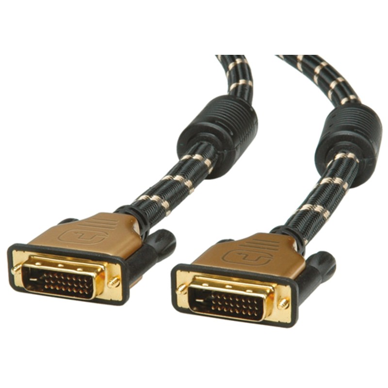 1 pcs - Roline, Male DVI-D Dual Link to Male DVI-D Dual Link Cable, 1m
