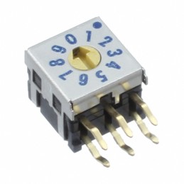 1 pcs : DRR7010C - SWITCH ROTARY DIP BCD 0.03A 15V