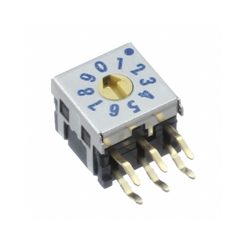 1 pcs : DRR7010C - SWITCH ROTARY DIP BCD 0.03A 15V