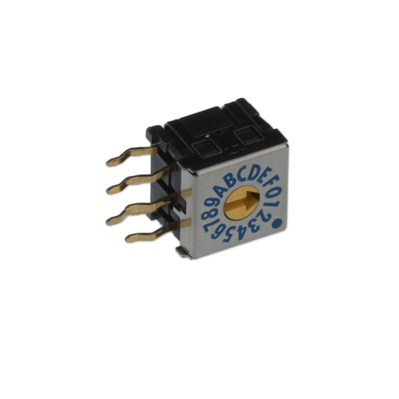 1 pcs : DRR7016C - SWITCH ROTARY DIP HEX 0.03A 15V