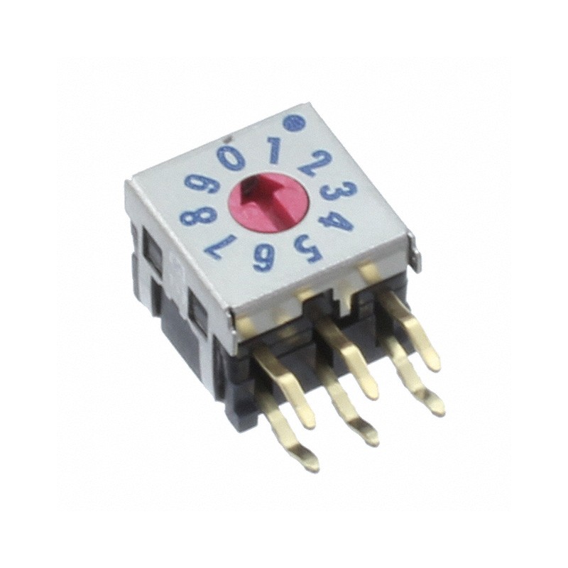 1 pcs : DRR7110C - SW ROTARY DIP BCD COMP 0.03A 15V