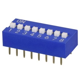 1 pcs : DS01C-254-L-08BE - SWITCH SLIDE DIP SPST 0.025A 24V