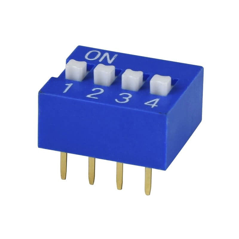 1 pcs : DS01C-254-S-04BE - SWITCH SLIDE DIP SPST 0.025A 24V