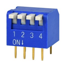 1 pcs : DS02C-254-1L-04BE - SWITCH PIANO DIP SPST 0.025A 24V