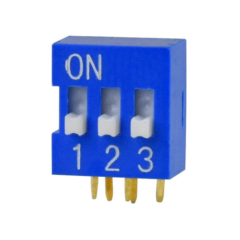 1 pcs : DS03-254-03BE - SWITCH SLIDE DIP SPST 0.025A 24V