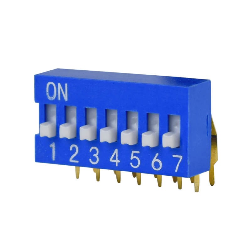 1 pcs : DS03-254-07BE - SWITCH SLIDE DIP SPST 0.025A 24V