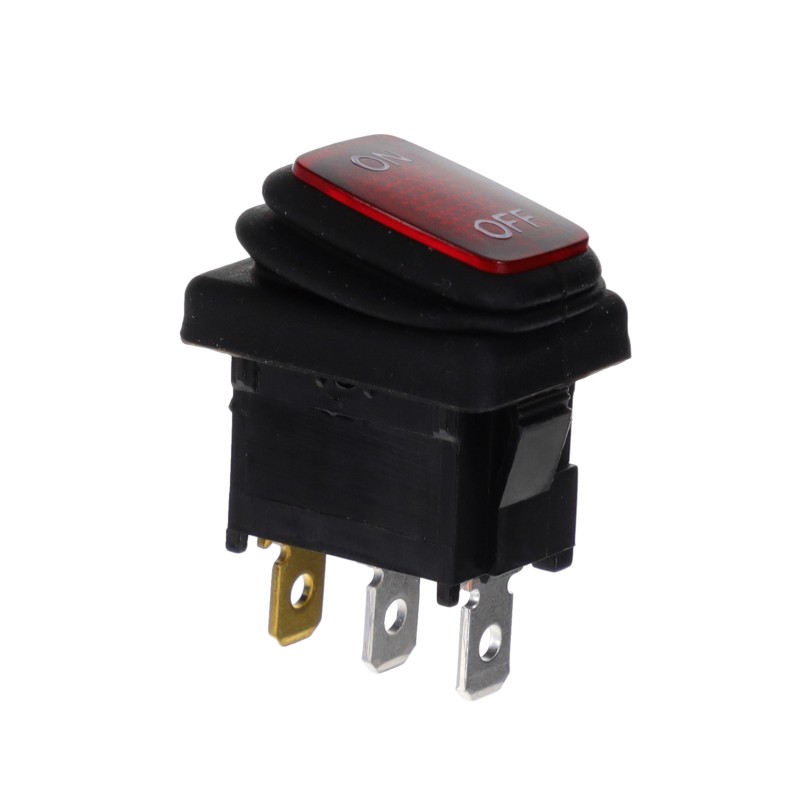 1 pcs : DSR2215RD612 - SWITCH ROCKER SPDT 16A 12V