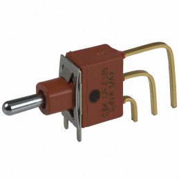 1 pcs : E105MD1AV2BE - SWITCH TOGGLE SPDT 0.4VA 20V
