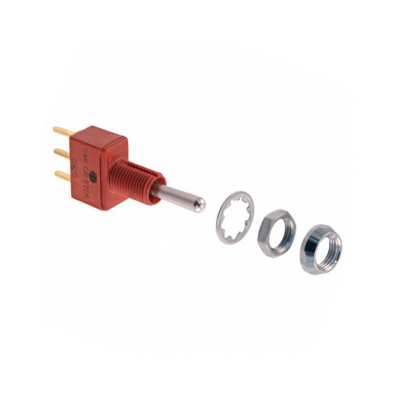 1 pcs : E105SYCBE - SWITCH TOGGLE SPDT 0.4VA 20V