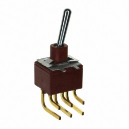 1 pcs : E208SD1ABE - SWITCH TOGGLE DPDT 0.4VA 20V