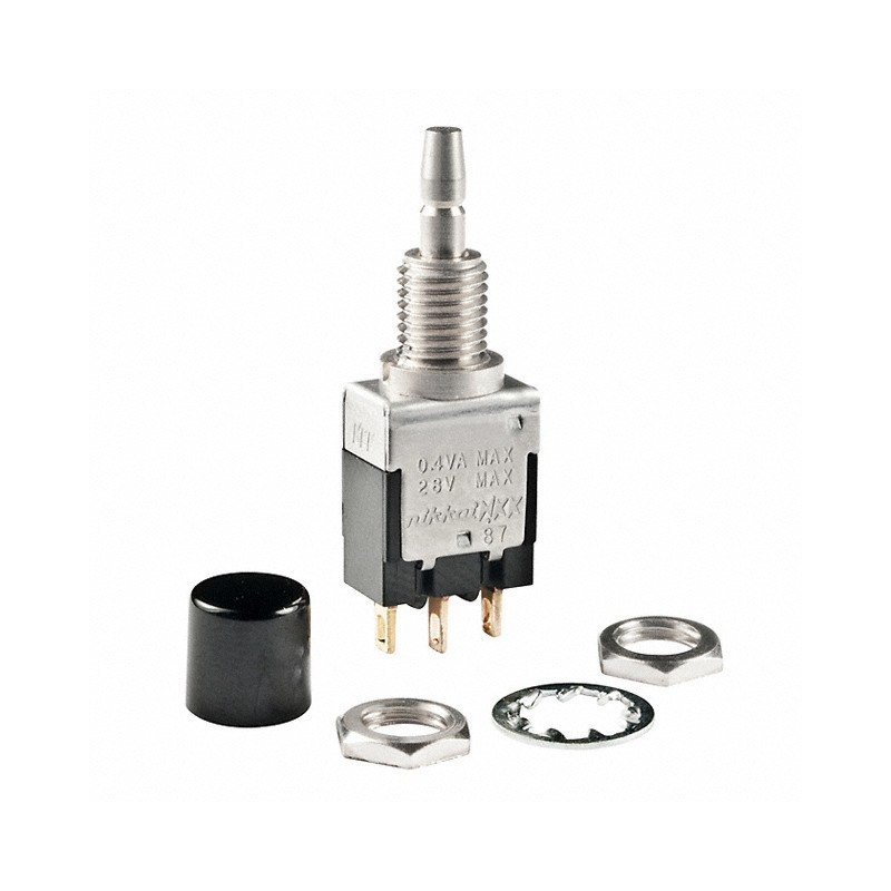 1 pcs : EB2011G-BA - SWITCH PUSH SPDT 0.4VA 28V