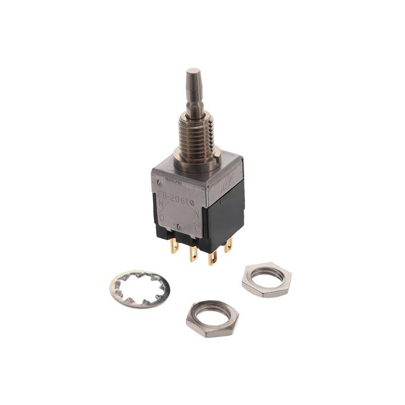1 pcs : EB2061G - SWITCH PUSHBUTTON DPDT 0.4VA 28V