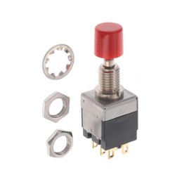1 pcs : EB2061G-BC - SWITCH PUSH DPDT 0.4VA 28V