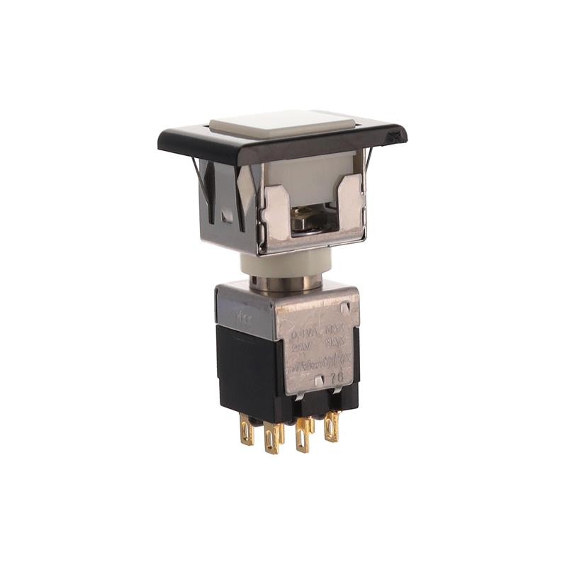 1 pcs : EB2061G-B-J21A - SWITCH PUSHBUTTON DPDT 0.4VA 28V