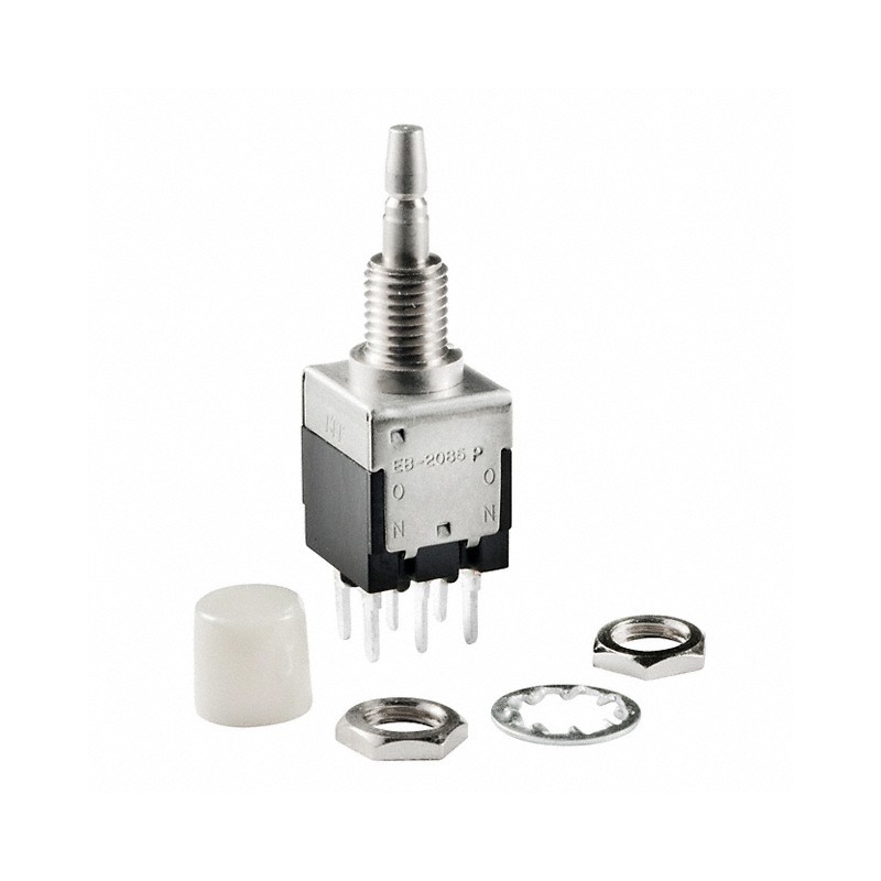 1 pcs : EB2061P-BB - SWITCH PUSHBUTTON DPDT 3A 125V