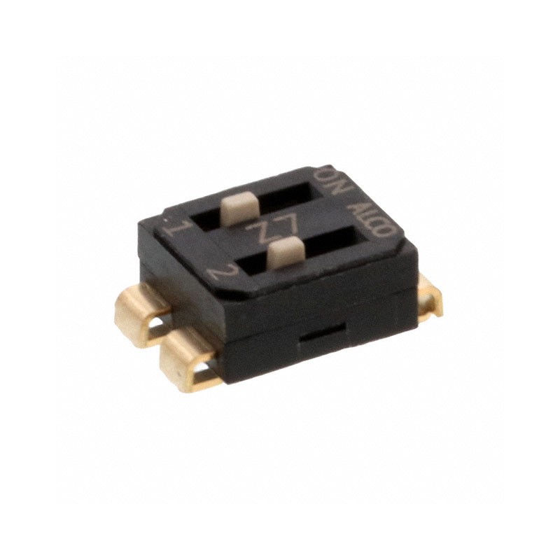 1 pcs : EDS02SNNNTU04Q - SWITCH SLIDE DIP SPST 0.025A 24V