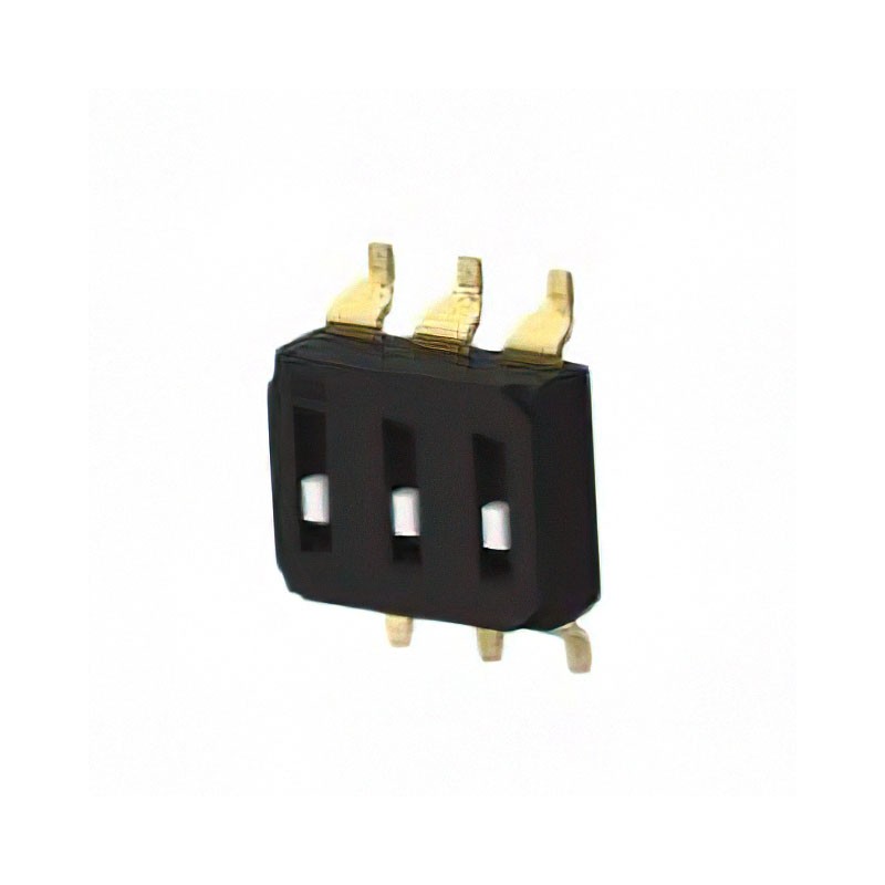 1 pcs : EDS03SGRNTR04Q - SWITCH SLIDE DIP SPST 0.025A 24V