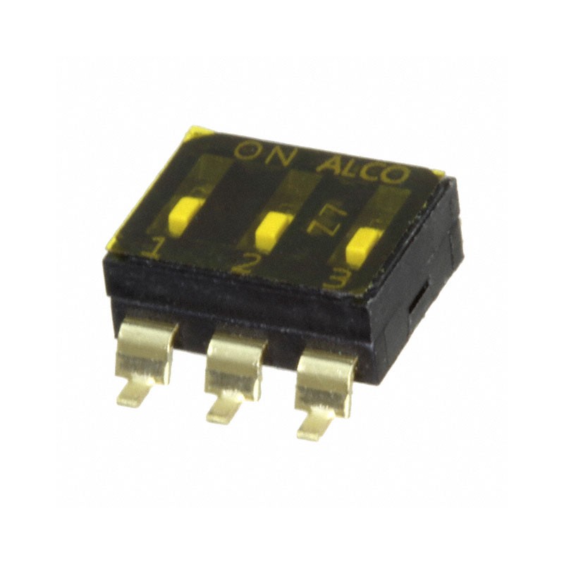 1 pcs : EDS03SGRSTU04Q - SWITCH SLIDE DIP SPST 0.025A 24V