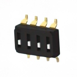 1 pcs : EDS04SGRSTR04Q - SWITCH SLIDE DIP SPST 0.025A 24V