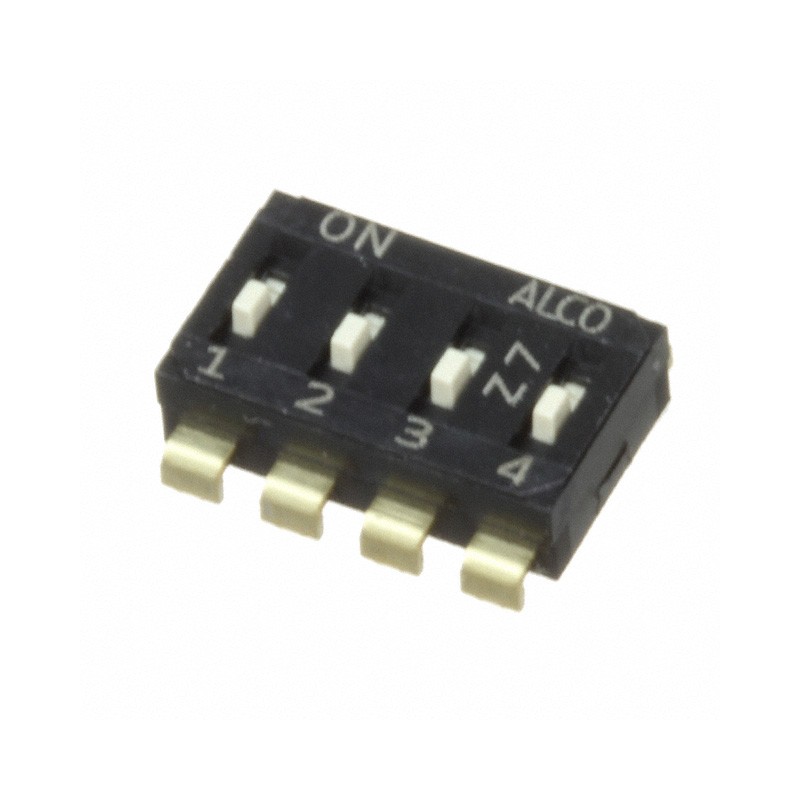 1 pcs : EDS04SNNNTU04Q - SWITCH SLIDE DIP SPST 0.025A 24V