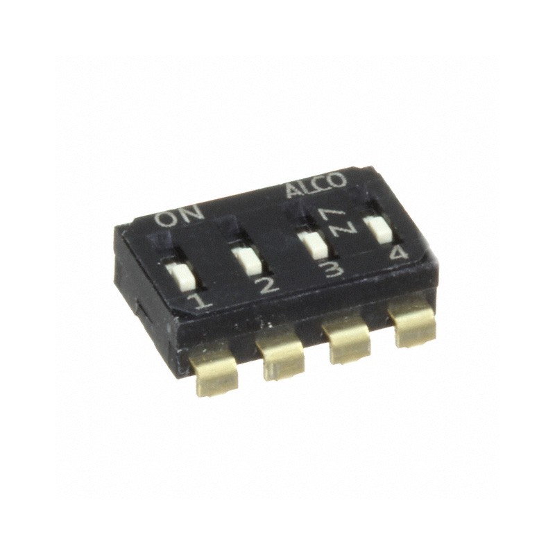 1 pcs : EDS04SNRNTU04Q - SWITCH SLIDE DIP SPST 0.025A 24V