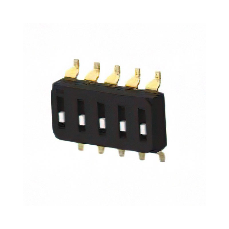 1 pcs : EDS05SGRSTR04Q - SWITCH SLIDE DIP SPST 0.025A 24V