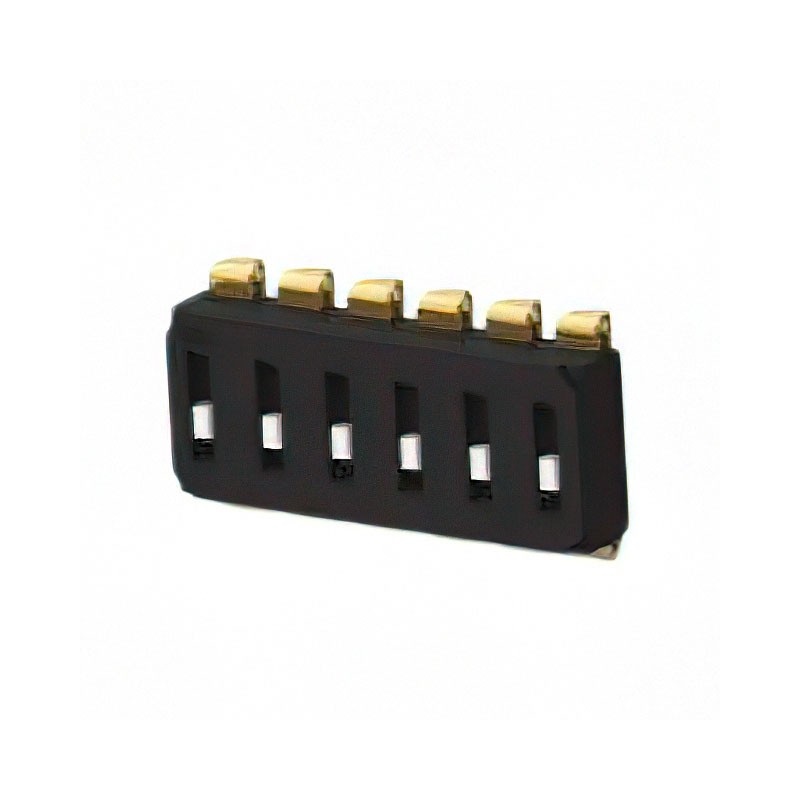 1 pcs : EDS06SNRSTR04Q - SWITCH SLIDE DIP SPST 0.025A 24V