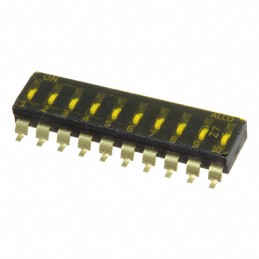 1 pcs : EDS10SGRSTR04Q - SWITCH SLIDE DIP SPST 0.025A 24V