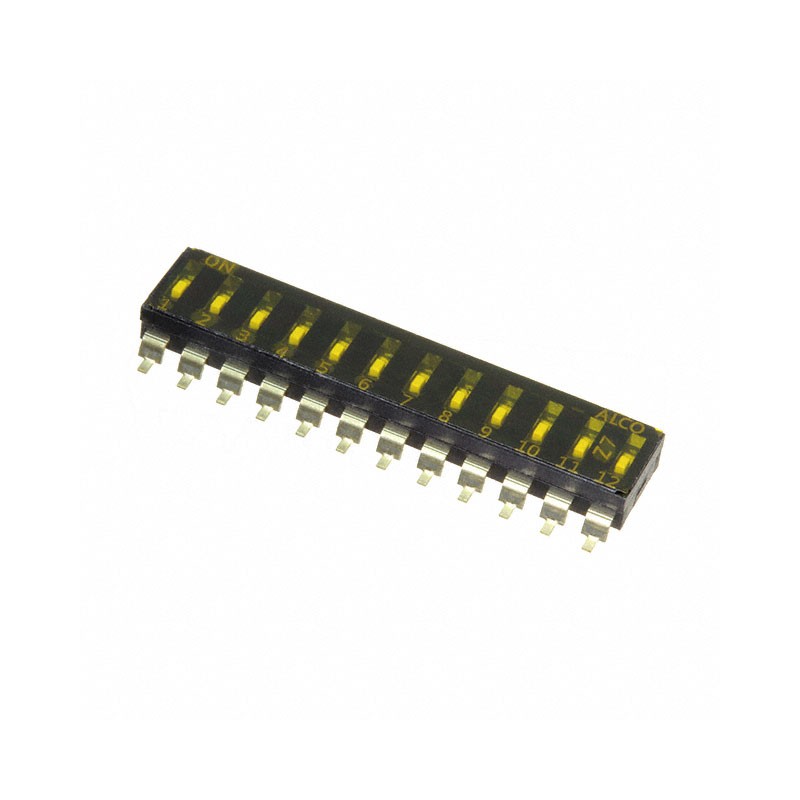 1 pcs : EDS12SGRSTR04Q - SWITCH SLIDE DIP SPST 0.025A 24V