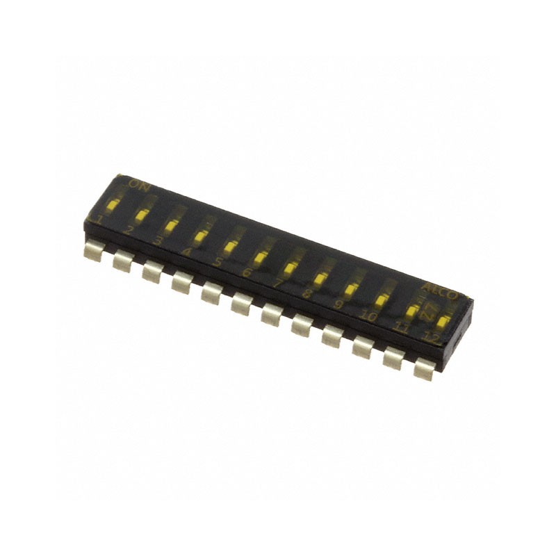1 pcs : EDS12SNRSTR04Q - SWITCH SLIDE DIP SPST 0.025A 24V