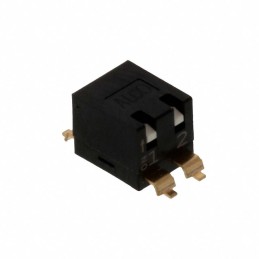 1 pcs : EDSP02SGLNNTR04 - SWITCH PIANO DIP SPST 0.025A 24V
