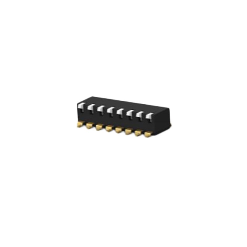 1 pcs : EDSP08SGLNNTR04 - SWITCH PIANO DIP SPST 0.025A 24V