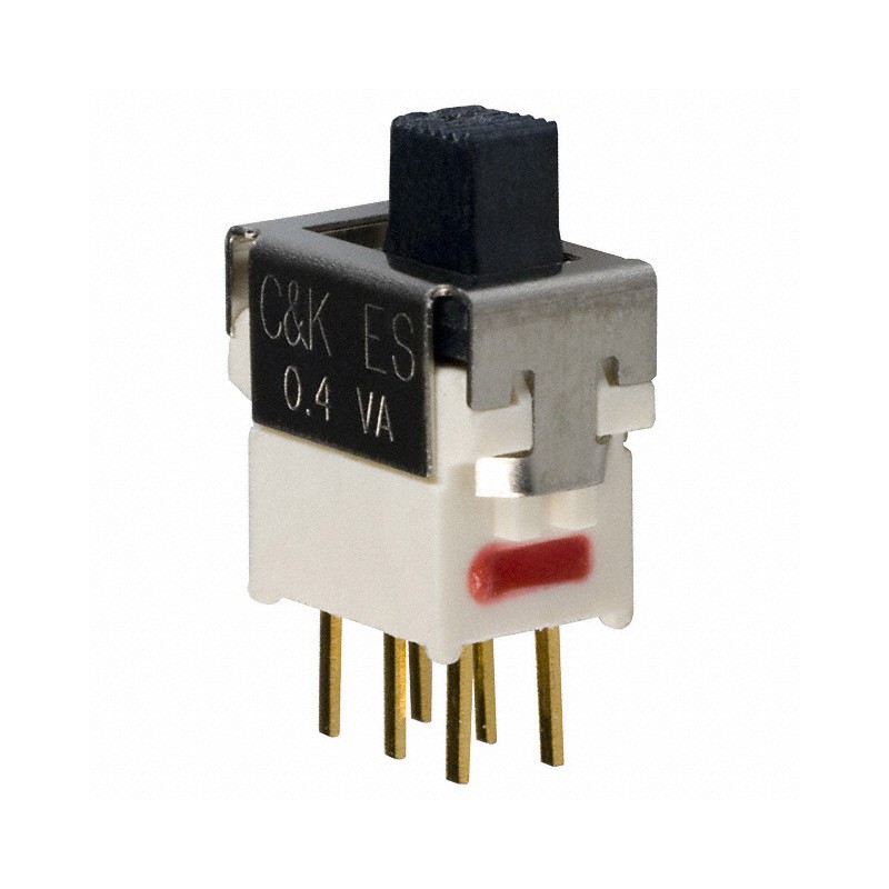 1 pcs : ES21MCBE - SWITCH SLIDE DPDT 0.4VA 20V
