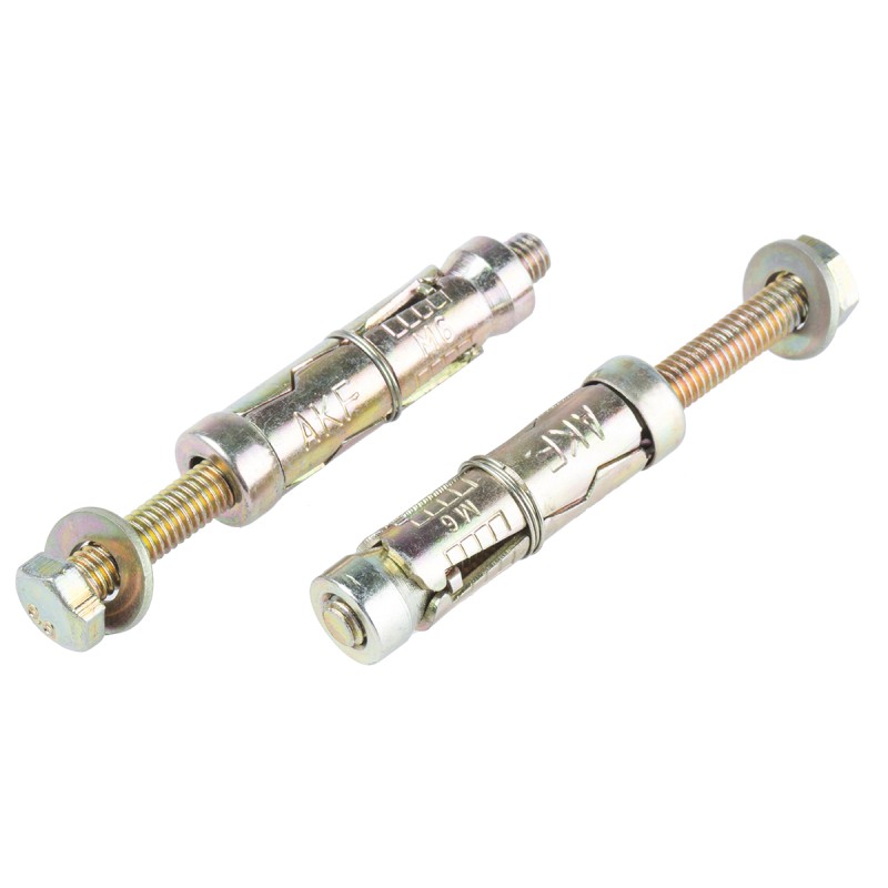 1 Bag of 10 - RS PRO Carbon Steel Shield Anchor Loose Bolt M6 x 45mm, 12mm Fixing Hole