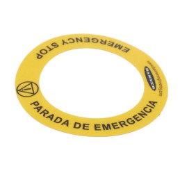 1 pcs : ESL-41/60-ENES - EMERGENCY STOP LEGEND LABEL (ADH