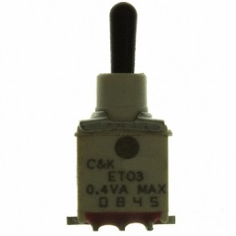1 pcs : ET03M3D1SAPE - SWITCH TOGGLE SPDT 0.4VA 20V