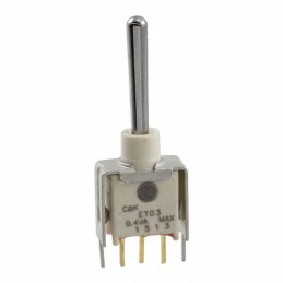 1 pcs : ET03S1D1V3BE - SWITCH TOGGLE SPDT 0.4VA 20V