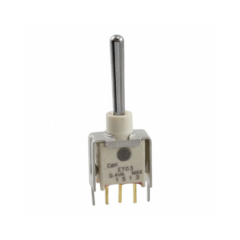 1 pcs : ET03S1D1V3BE - SWITCH TOGGLE SPDT 0.4VA 20V