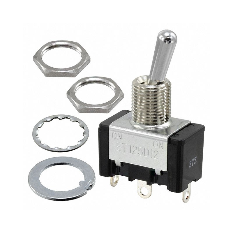 1 pcs : ET125D12-Z - SWITCH TOGGLE SPDT 25A 125V