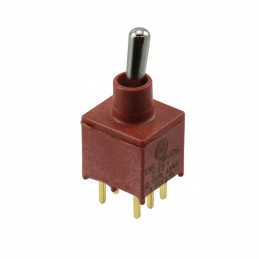 1 pcs : ET21MD1CBE - SWITCH TOGGLE DPDT 0.4VA 20V