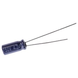 200 pcs - Panasonic 4.7μF Aluminium Electrolytic Capacitor 50V dc, Radial, Through Hole - ECA1HM4R7