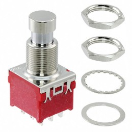 1 pcs : FS57003PLT2B2M1QEH - SWITCH PUSHBUTTON 3PDT 1A 9V