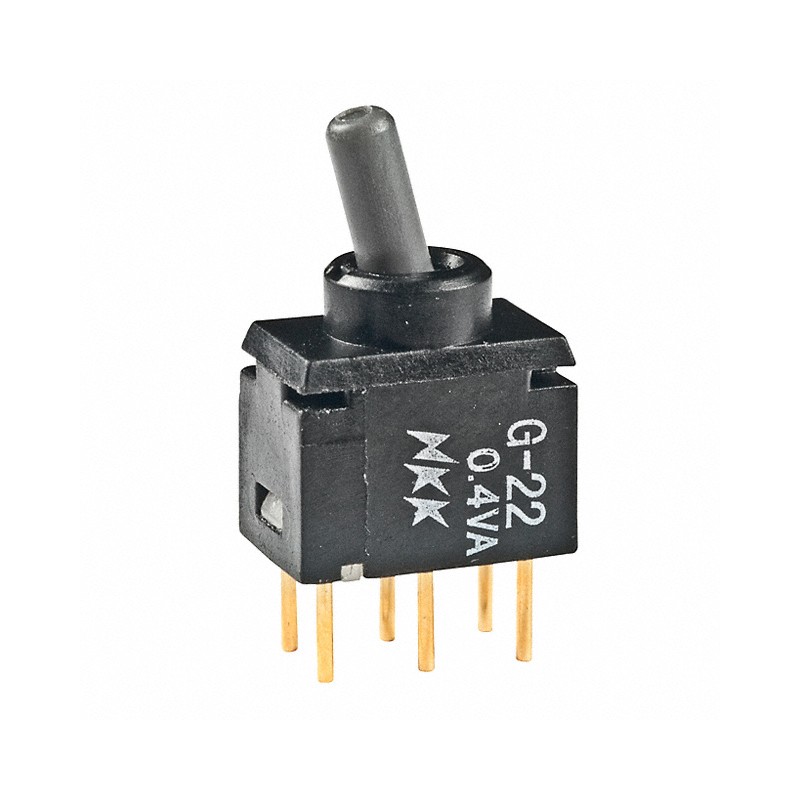 1 pcs : G22AP - SWITCH TOGGLE DPDT 0.4VA 28V