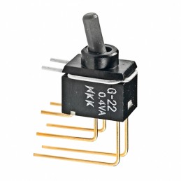 1 pcs : G22AV - SWITCH TOGGLE DPDT 0.4VA 28V