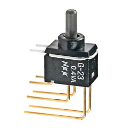 1 pcs : G23AV - SWITCH TOGGLE DPDT 0.4VA 28V