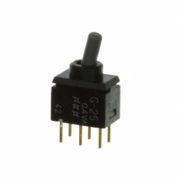 1 pcs : G25AP - SWITCH TOGGLE DPDT 0.4VA 28V